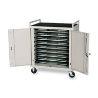 Locking 18-Unit Laptop Recharging Carts