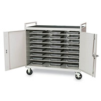 Locking 24-Unit Laptop Recharging Carts