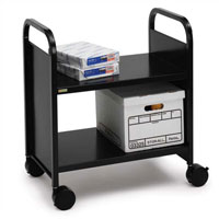 BOOF7 Flat-Shelved Book Trucks