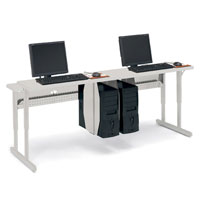 Connections 72"W Two Computer Flat Panel Work Centers