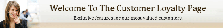 Welcome To The Customer Loyalty Page