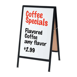 Magnetic Whiteboard with Black Anodized Aluminum Frame