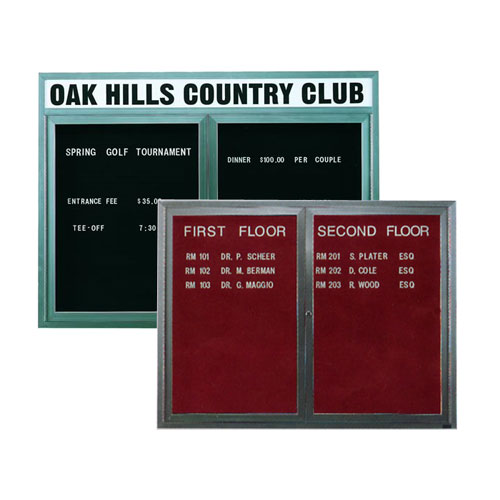 Outdoor Enclosed Aluminum Changeable Letter Boards