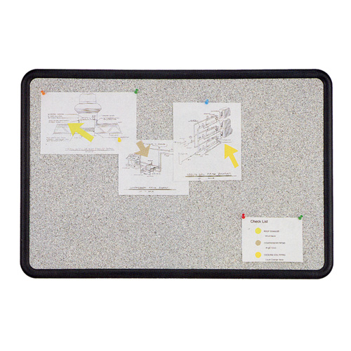 Quartet® Oval Office™ Fabric Bulletin Boards, Gray Fabric