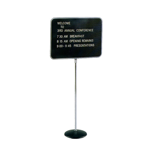 Quartet Adjustable Single Pedestal Letter Board, 20 x 16