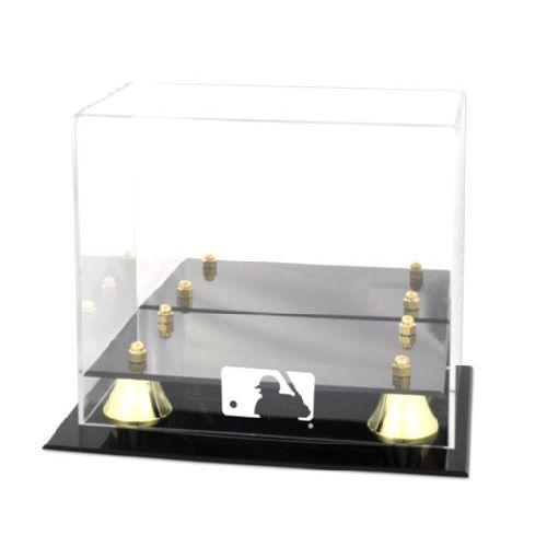 Golden Classic Mini Helmet Display Case with MLB Team Logo US Markerboard
