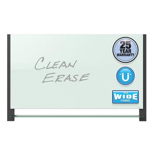 U Brands Frosted White Glass Dry Erase Board, Frameless & Reviews