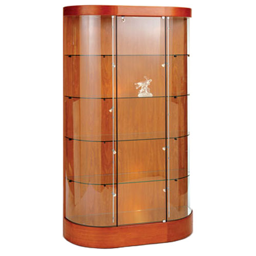 35W x 73H Tower Display Case, Standard Laminate, LED Lights