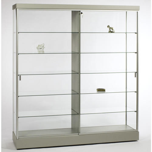 GL609 Rectangular Wall Display Case with Divider | US Markerboard