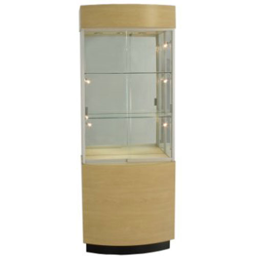 Op105 Curved Wall Display Case School Furniture Of Canada