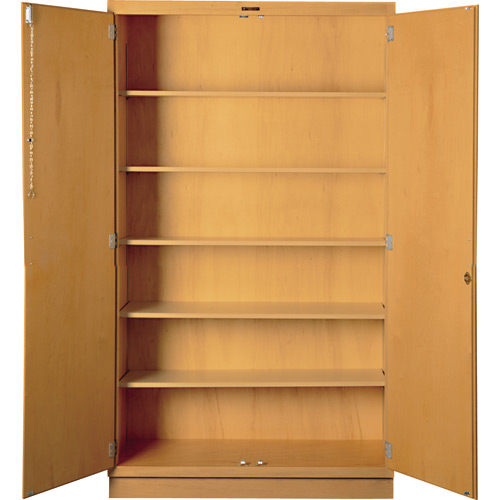 Tall Storage Cabinet Us Markerboard, Tall Wood Storage Cabinet With Doors And Shelves