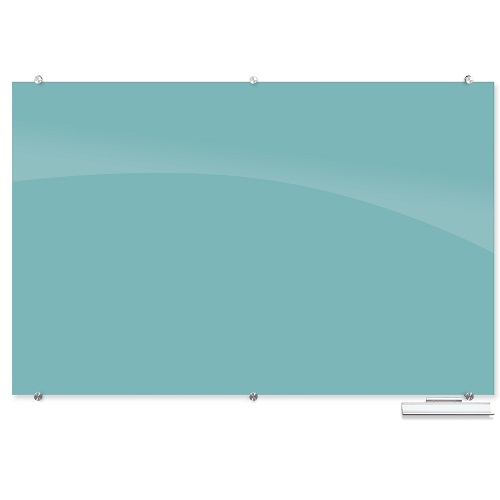 Visionary® Black Magnetic Glass Dry Erase Whiteboard