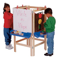 Multi-Station Adjustable Easels