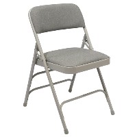 2300 Series Premium Triple-Brace Fabric-Covered Folding Chair