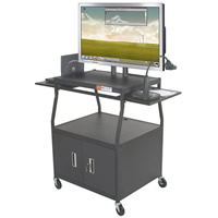 Wide Body Flat Panel TV Cart