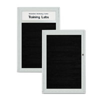 Square and Radius Design Outdoor Enclosed Aluminum Letter Boards