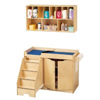 Changing Table with Stairs