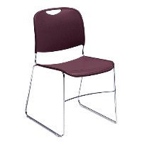 8500 Series Hi-Tech Ultra-Compact Plastic Stacking Chair