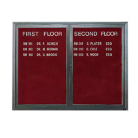 Indoor Enclosed Aluminum Changeable Letter Boards with Lighting
