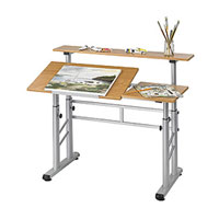 Adjustable Height Split Level Drafting Table