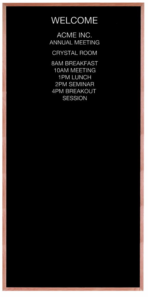 Open Face Changeable Letter Boards