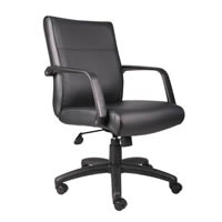 Mid Back Executive Chair in LeatherPlus