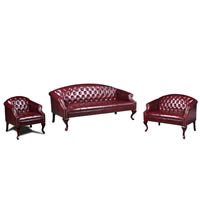 Button-Tufted Lounge Seating