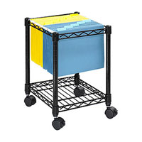 Compact Mobile File Storage Cart