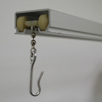 Dual Wheel Carrier with Metal Hook for Elite Cubicle Curtain Track (59019)