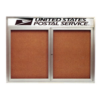 Outdoor Enclosed Aluminum Bulletin Boards with Header