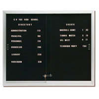 Deluxe Directory Board Cabinet with Sliding Doors