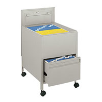 Extra Deep Locking Tub File Storage Cart