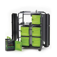 Tech Tub2 Premium Cart with syncing USB hub - holds 32 devices