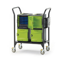 Tech Tub2 Modular Cart with syncing USB hub - holds 24 devices