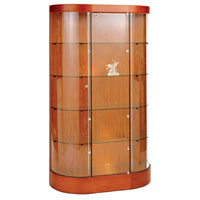 GL123 Curved Wall Display Case