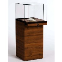 GL137 Pedestal Display Case with Glass Top