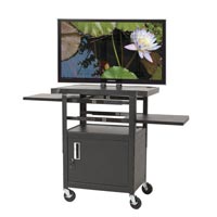 Height Adjustable Flat Panel TV Cart