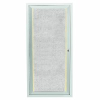 Outdoor Enclosed Aluminum Framed Bulletin Board with LED Lighting