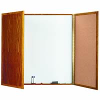 Value Laminate Conference Room Cabinet with Non-Magnetic White Markerboard