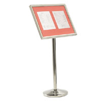 Single Pedestal Menu Stands