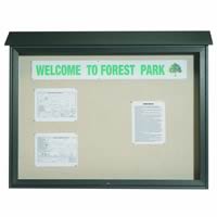 Park Ranger Series Top Hinged Single Door Bulletin Board