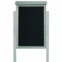 Park Ranger Series Single Hinged Door Letter Board with Mounting Posts