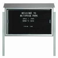 Park Ranger Series Sliding Door Letter Board with Mounting Posts