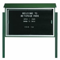 Park Ranger Series Sliding Door Letter Board with Mounting Posts