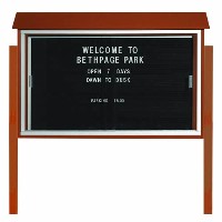 Park Ranger Series Sliding Door Letter Board with Mounting Posts