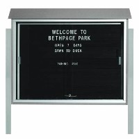 Park Ranger Series Sliding Door Letter Board with Mounting Posts