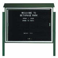 Park Ranger Series Sliding Door Letter Board with Mounting Posts