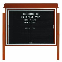Park Ranger Series Sliding Door Letter Board with Mounting Posts