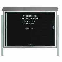 Park Ranger Series Sliding Door Letter Board with Mounting Posts
