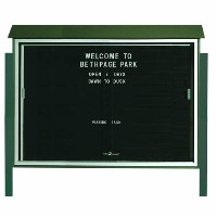 Park Ranger Series Sliding Door Letter Board with Mounting Posts